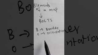elements of a map#with Mnemonic#bolts#geography#atlas#worldgeography#oceans#shortvideo#trendingshort