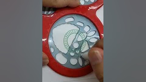 Simple Spirograph design Satisfying ASMR Video #shorts #ytshorts