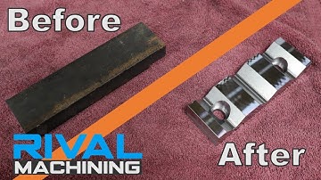 Milling Steel V-Jaws for Machine Vise