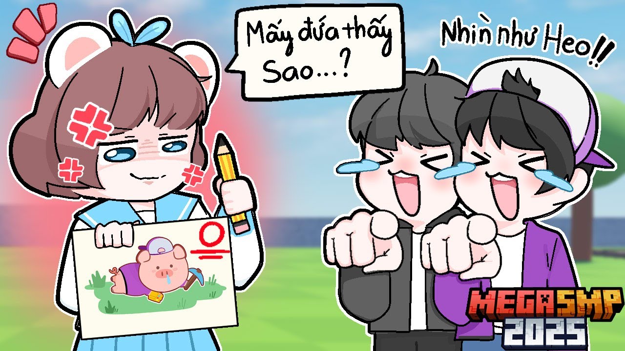 Mình Vẽ Tranh Và Để Thành Viên Mega SMP Chấm Điểm 😤⁉️Tập 8