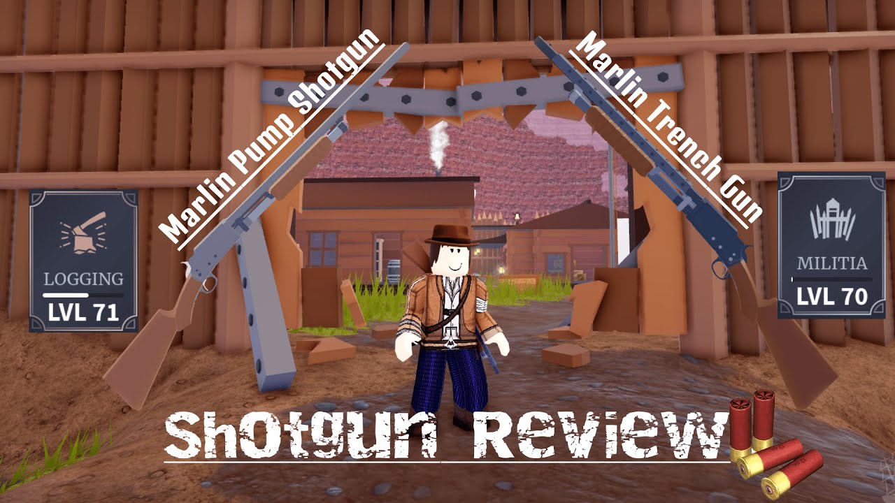 Marlin Trench Gun & Marlin Pump Shotgun Review | The Wild West | Roblox