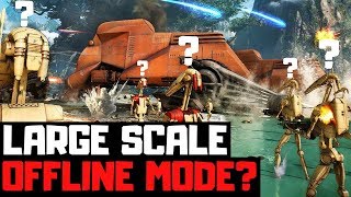 Where is the Large Scale Offline Game Mode in Battlefront 2? screenshot 1