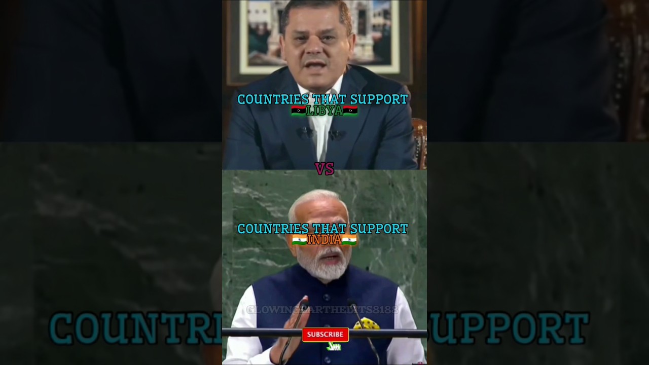 Countries that support Libya🇱🇾 VS India🇮🇳.