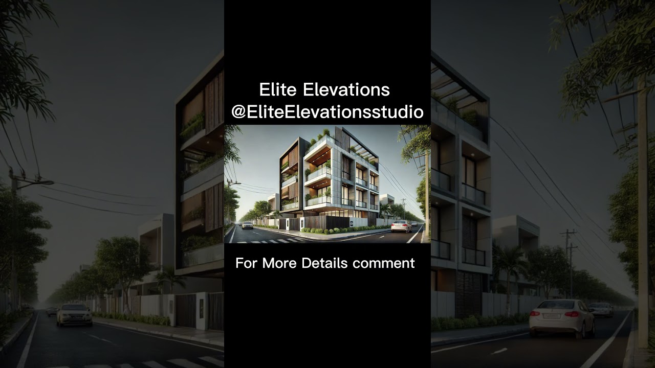 Modern House Elevation Design | Luxury Corner Building 3D View | Elite Elevations 