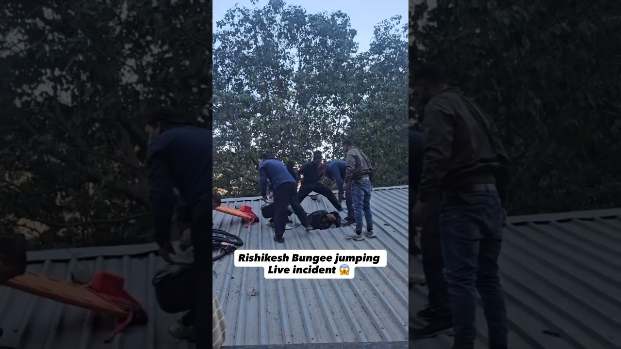 Rushikesh bungee jumping live incident 😱😱 