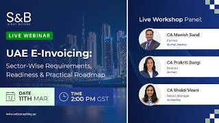 UAE E-Invoicing: Sector-Wise Requirements, Readiness & Practical Roadmap | Live Webinar