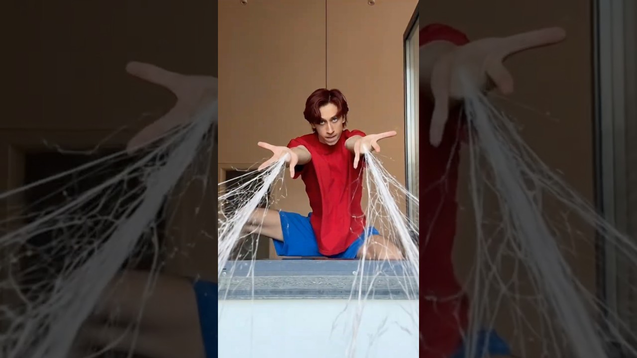 لدغة عنكبوت جعلتني سبايدرمان! 😱🕷️❤️ #الإمارات #ترند #فايرل