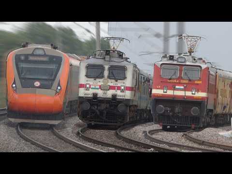 High SPEED ELECTRIC CURVING Trains | FATV EPISODE No 178 | RAJDHANI+ GODAVARI+Chennai MAIL Etc. | IR