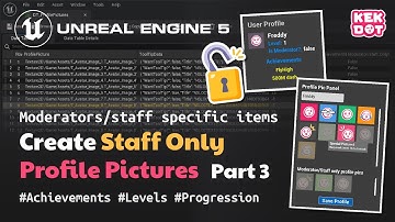 How to Make Staff/Moderator Only Profile Pictures Part 3 | Blueprint Tutorial |  Unreal Engine 5