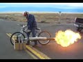 New Rocketman show starting 2017Jet Engine Bicycle! 50 Mph! really cool! Pulsejet power.