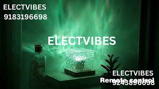 ELECTVIBES Romantic Ocean Wave Night Light Projector Lamp – 3D Water Wave LED Projection Lamp