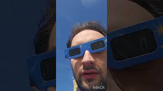 Testing mysterious eclipse glasses during the solar eclipse