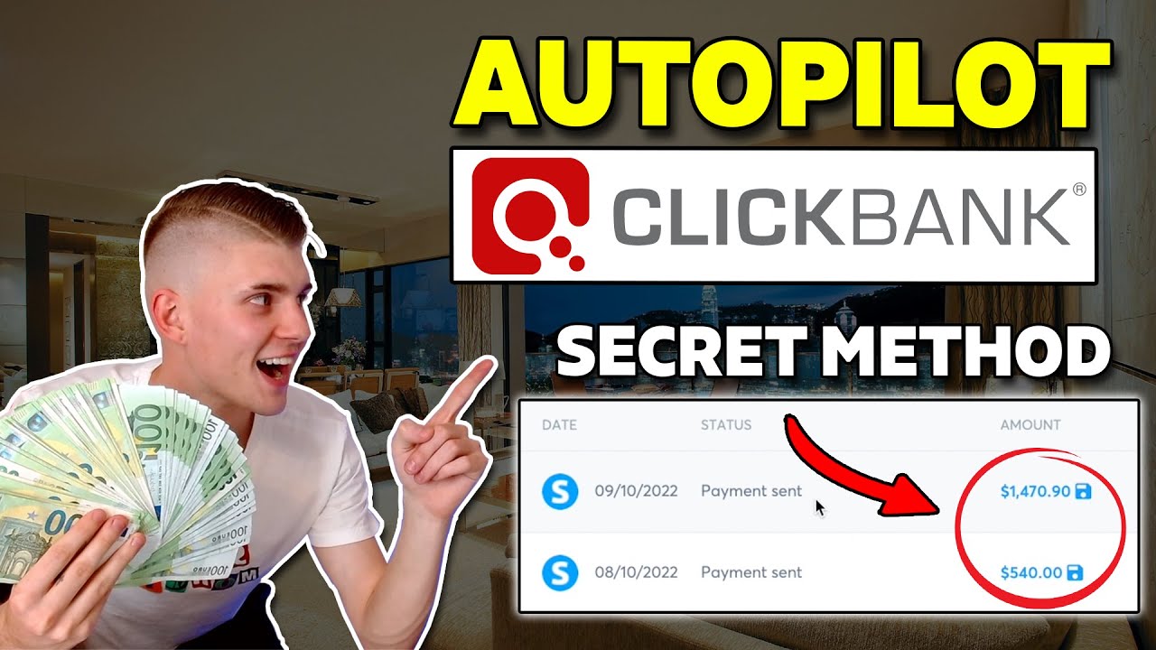 $2,000 A Week On AUTOPILOT With Clickbank Affiliate Marketing SECRET Method For Beginners!