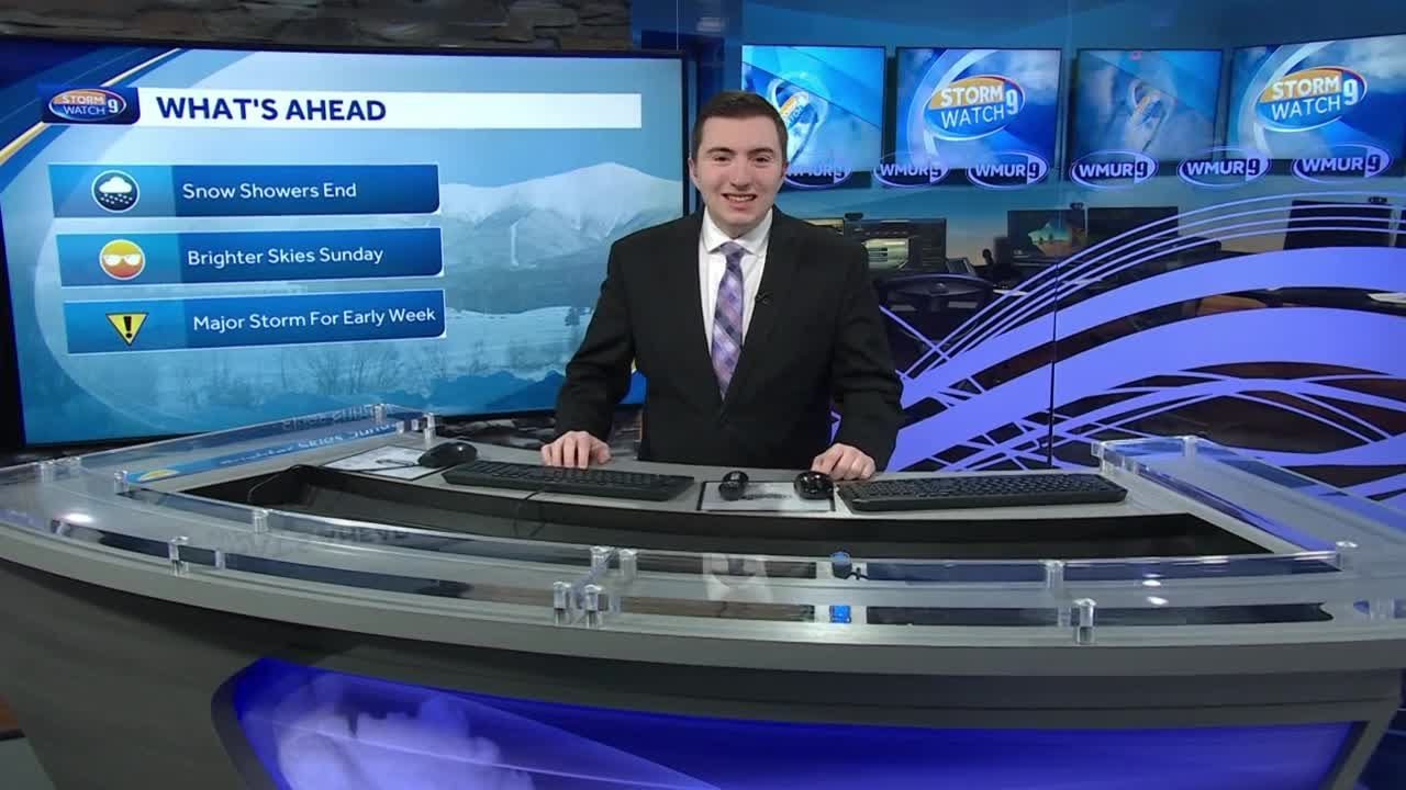 Video: Snow showers move out - YouTube