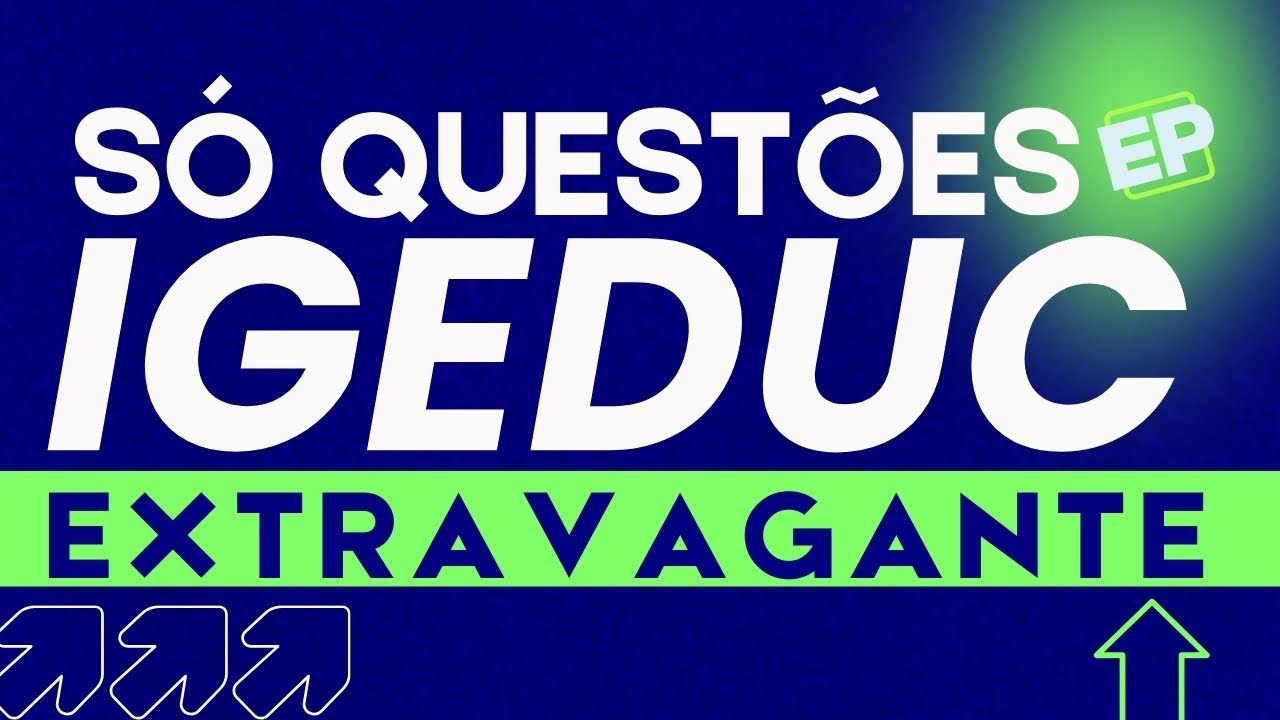 RESOLUÇÃO DE QUESTÕES IGEDUC: LEGISLAÇÃO EXTRAVAGANTE com DANILO DE MENEZES