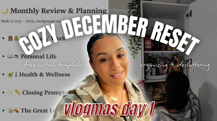 December Monthly Reset | A Cozy Reset With Planning, Reflecting + Organizing | Vlogmas Day 1