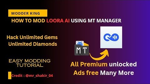 LEARN MODDING | How to MOD Loora AI using MT Manager | Smali Reverse Engineering | 2025 #mtmanager