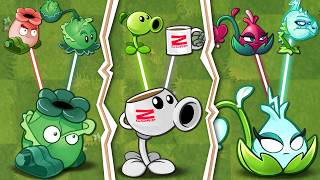 Cabbage Mortar, Coffeeshooter, and Zapping Heart. Hybrids in PvZ 2, just like PvZ Fusion