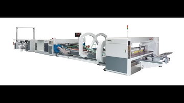 SP-GZD4000x2500 Automatic jumbo folder gluer stitcher machine for LG boxes
