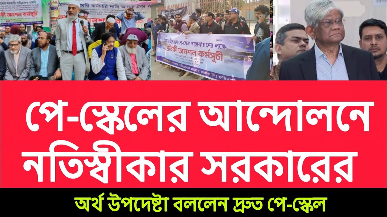  পে-স্কেলের আন্দোলনে নতিস্বীকার সরকারের | অর্থ উপদেষ্টা বললেন দ্রুত পে-স্কেল | pay scale | Job tv bd