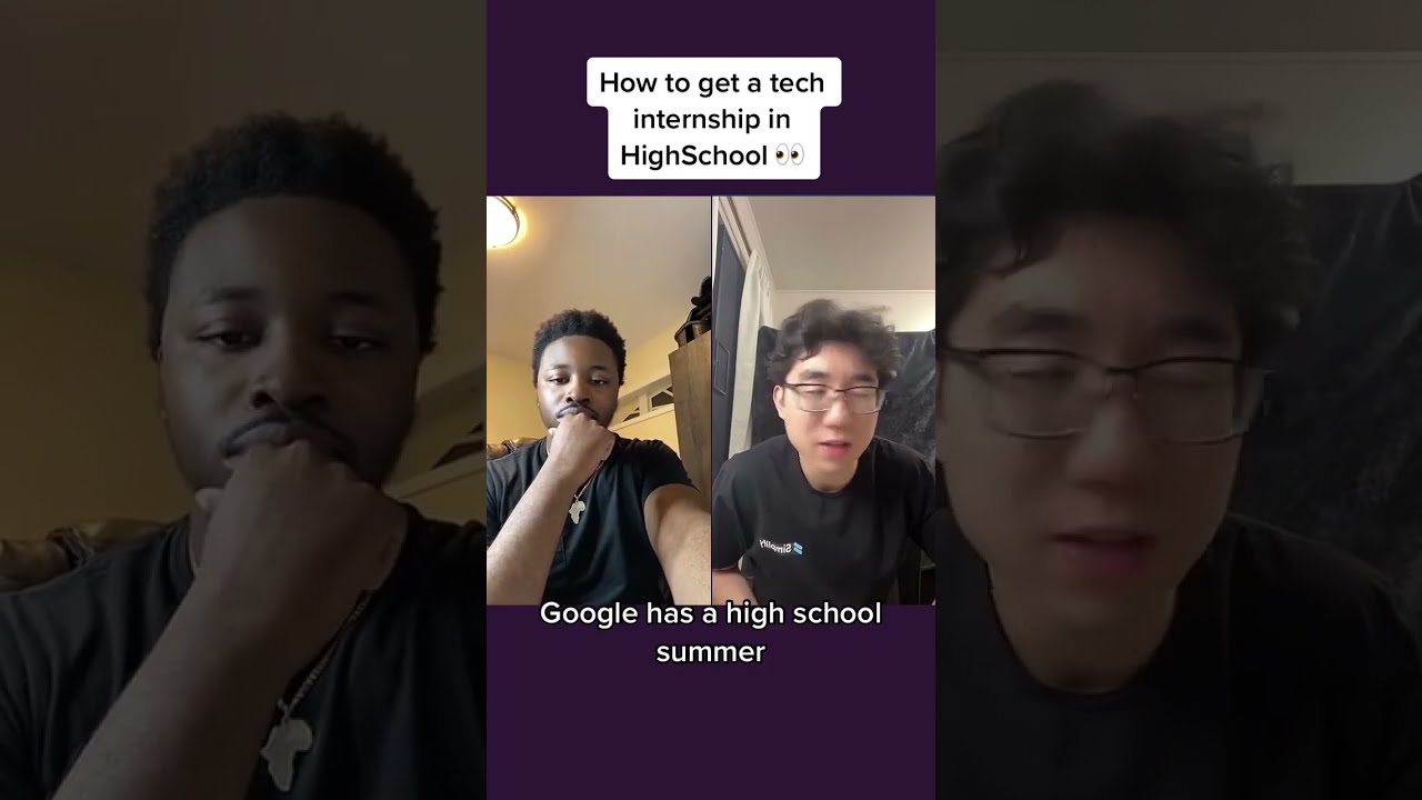 How To Get A Tech Internship In High School We Are Hosting Another Joint Event With On Thursday M