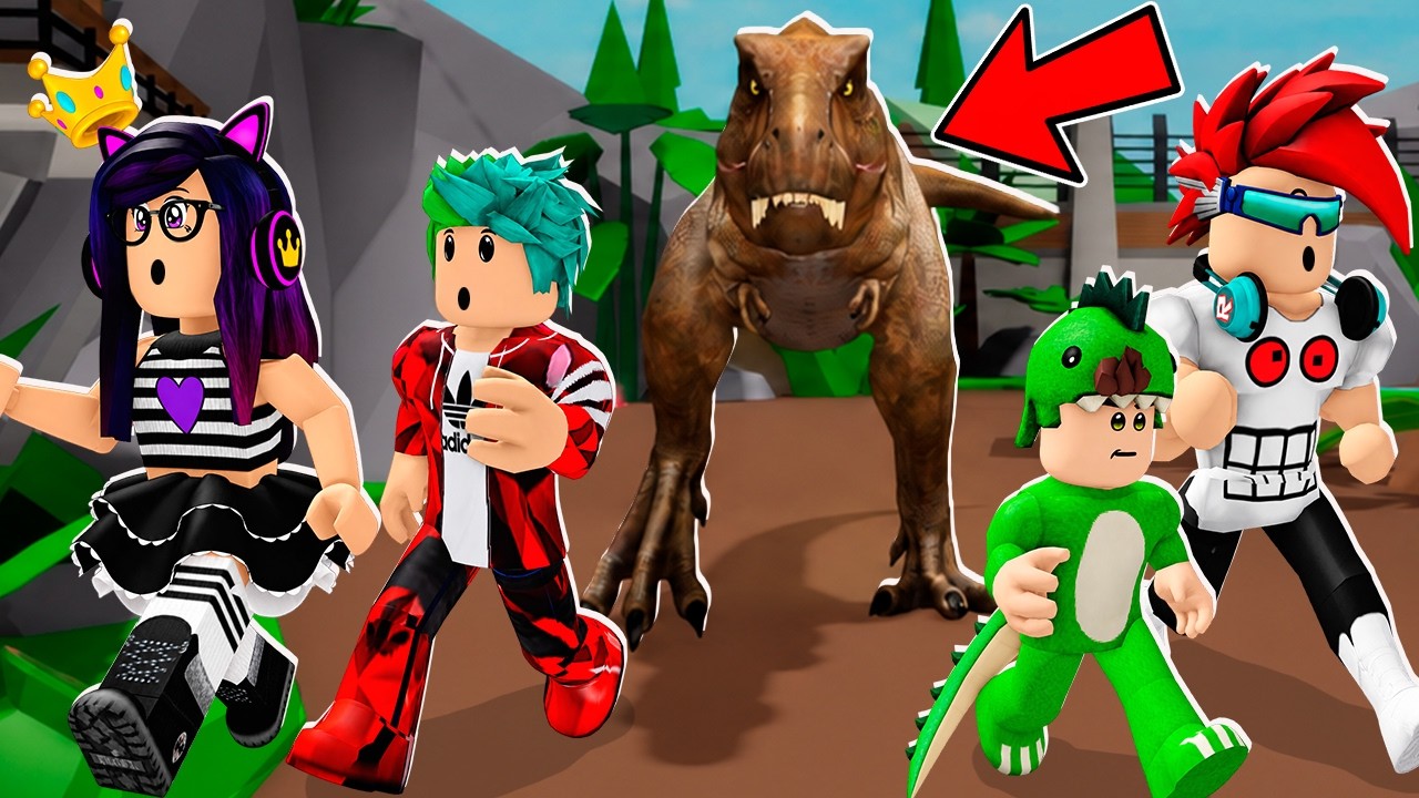 VISITAMOS  El PARQUE de JURASSIC WORLD en BROOKHAVEN ROBLOX  | Kori