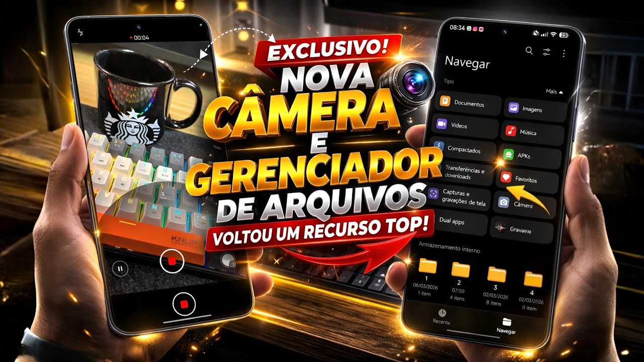 Exclusivo - Nova Câmera e Gerenciador de Arquivos Global - Voltou um Recurso Top - Instale Agora
