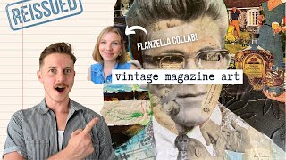 Vintage Magazine Art | collab with Flanzella!
Check out Leahs process! - https://youtu.be/hMv4gwyk3K8
#reissued #mixedmediaart #flanzella
This week, Im creating art using thrifted pieces from Goodwill and a collage kit with vintage magazine pages from Leah from Flanzella!
Lets take some inspiration from Leahs unique style and medium to take my portraits to the next level!
0:00 - Collab with Flanzella!
1:40 - Checking out the collage kit
2:33 - Concept
4:19 - Getting started
6:21 - Thrifted base pieces
7:36 - Cutting and placing
10:15 - Checking in
11:37 - Gluing
13:15 - Mixing more media
15:39 - Checking in... again
16:53 - Adding paint and stuff
18:33 - Final reveal with Flanzella! Vintage Magazine Art | collab with Flanzella!