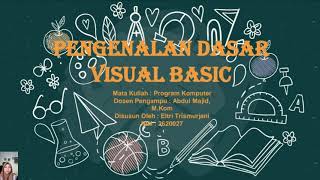 PENGENALAN DASAR VISUAL BASIC | UTS Program Komputer