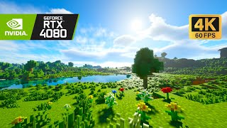 [4K 60fps] Insane render distance | SEUS PTGI HRR 3 | Exploring SEED:-8024307144953402722