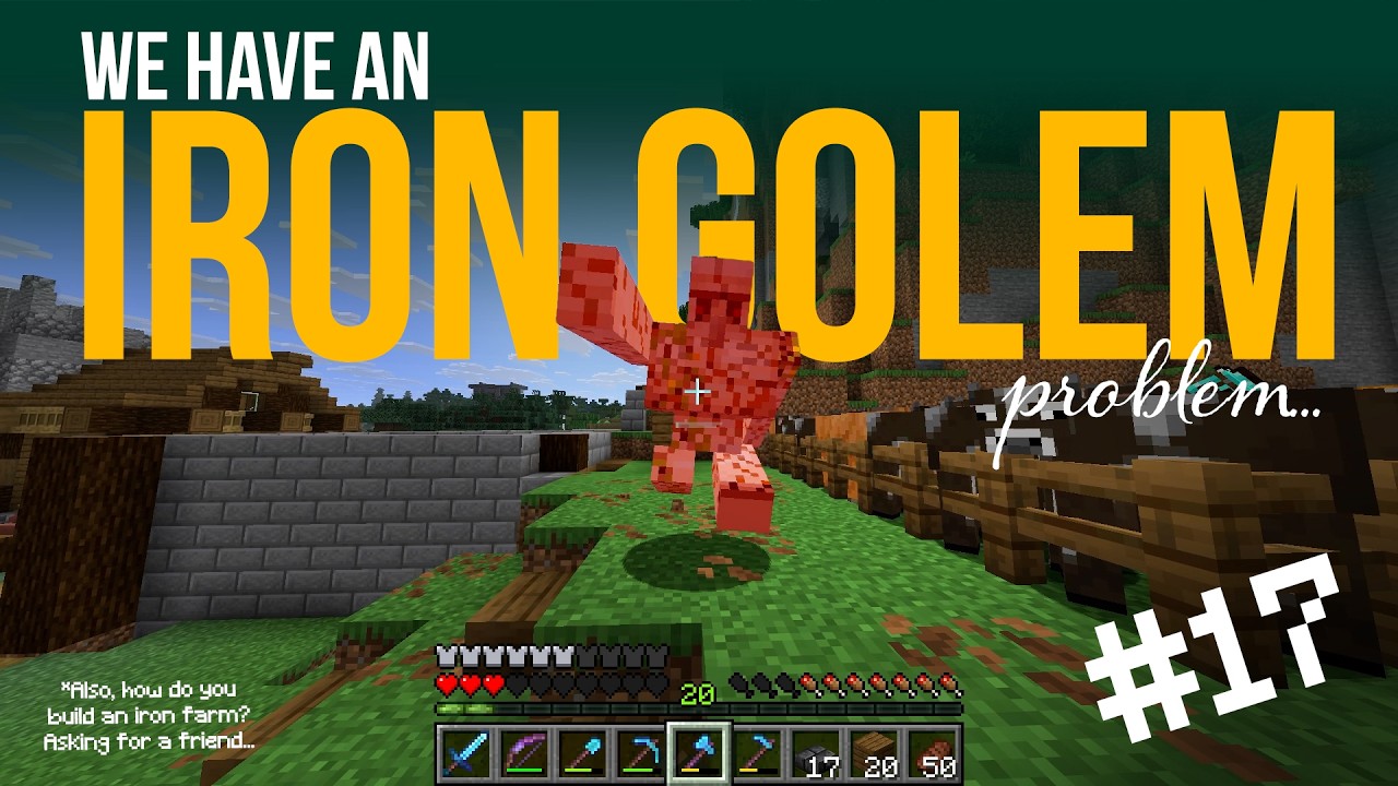I Built an Iron Farm While Burnt Out in Minecraft Survival | Goose ...