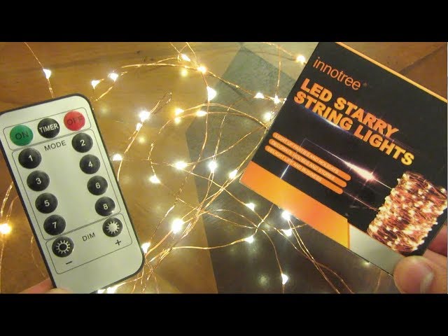 Warm White Copper Wire Lights with Remote