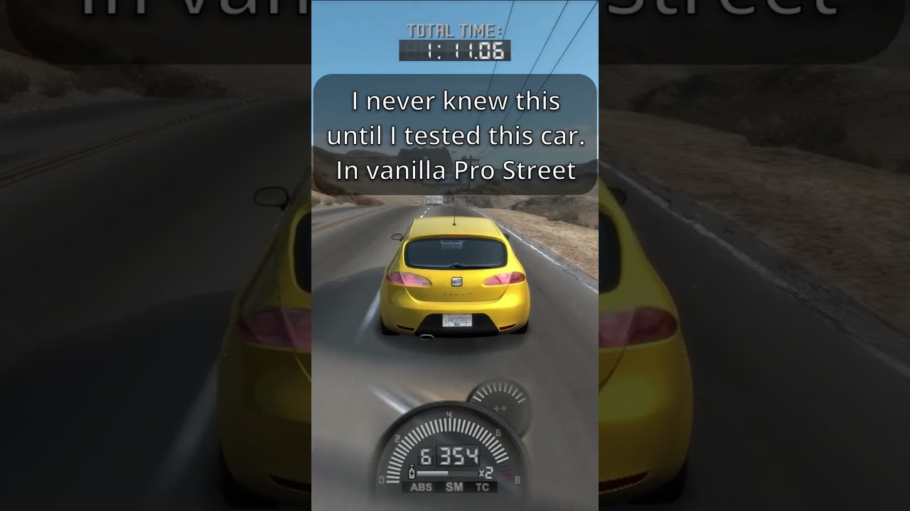 I Bet You Didn't Know This in NFS Pro Street