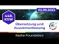 Zusammenfassung des 448. KSW - Keshe.tv deutsch, 02.09.2022