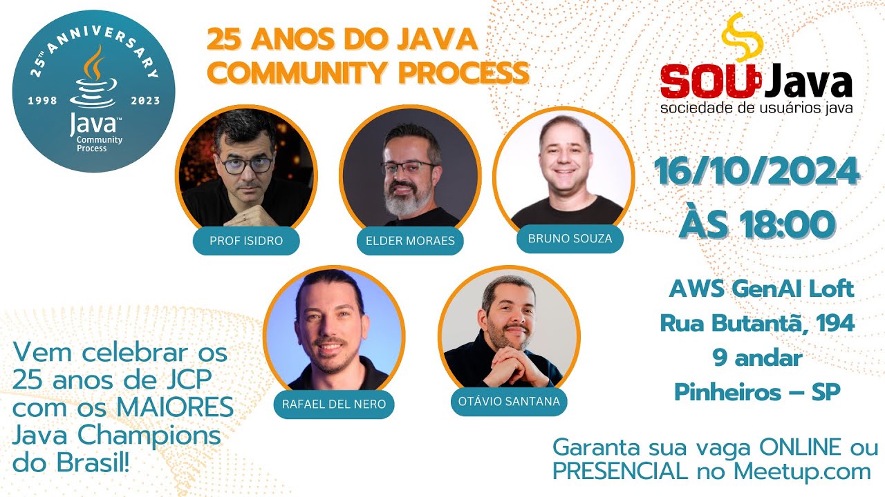 SouJava: Entrevistando participantes 25 anos de JCP - YouTube