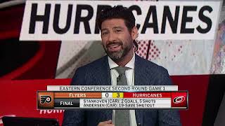 Carolina Hurricanes shutout Flyers, take Game 1