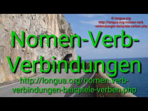 Deutsch lernen - Learn German: Nomen Verb Verbindungen, Noun Verb Combinations longua.org