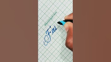 Name Art Faiza ❤️🖋️#nameart #handwriting #twistingstrokes #calligraphy #art #design #calligraphyart