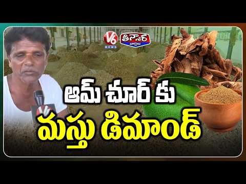 Nizamabad’s Amchoor Powder Sees Huge Demand From North India And Foreign Markets | V6 Teenmar - V6NEWSTELUGU
