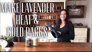 How to Make a Lavender Heat Pack / Cold Pack - Lavender Heat Sack #herbalheatpack