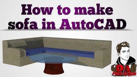 How to make 3d sofa in AutoCAD|AutoCAD 3D |