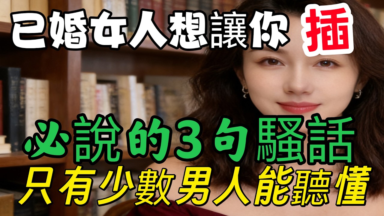 已婚女人若對你動了心，往往會頻繁說這3句話，只有少數男人能聽懂...-#情感 #大熱門 #分享 #happy婚 #感情 #正能量 #女生必看