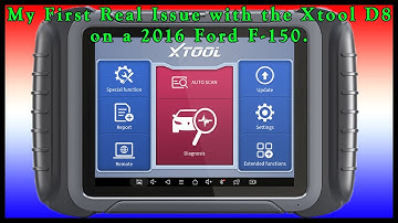 My First Real Issue With the XTool D8BT on a 2016 Ford F-150 Electronic Parking Brake.