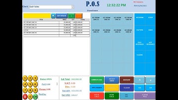 Microsoft Access touch screen POS software