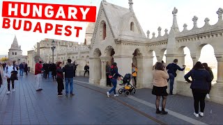 Budapest Hungary Beautiful Morning Walking Tour 4k.