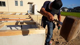 【超重要】土台の無いところに、家は建たない！現場最初の大工仕事、土台を据えていく。【Season3 - Part1】