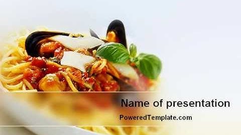 Spaghetti PowerPoint Template by PoweredTemplate.com