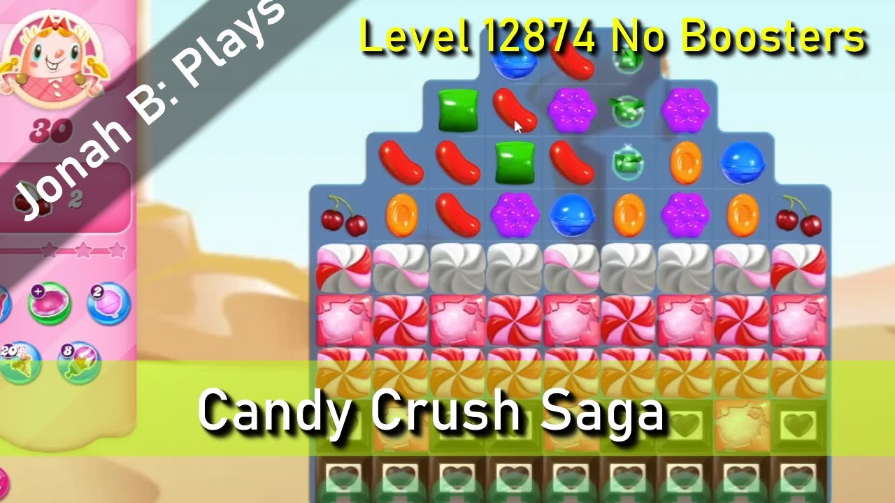 ハナ Candy Crush Saga Level 12874 No Boosters - YouTube