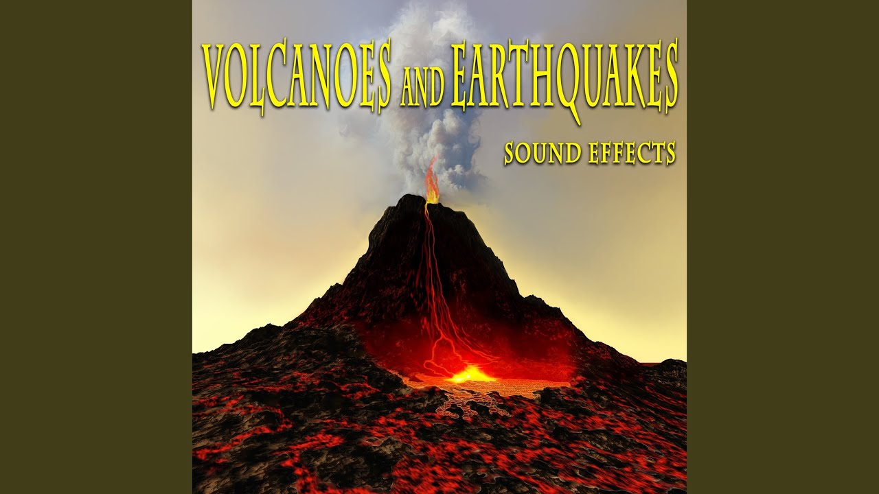 Volcano Eruption with Explosive Impacts and Lava Flow