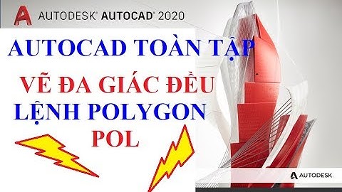 #autocad2020 #polygon Học AutoCAD 2020 Tutorial Video 12:  Lệnh Polygon (POL) - Vẽ Đa Giác Đều